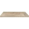 Plan vasque simple en travertin Scabas Provence - 120 x 45 x 10 cm - C-NEGOCE