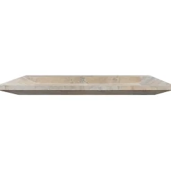 Plan vasque simple marron en travertin Provence - 120 x 45 x 10 cm - C-NEGOCE