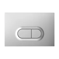 Plaque de chasse d'eau chrome mat GoodHome