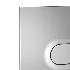 Plaque de chasse d'eau chrome mat GoodHome