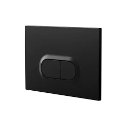 Plaque de chasse d'eau noir GoodHome