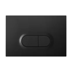 Plaque de chasse d'eau noir GoodHome
