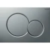 Plaque de commande - Geberit - Sigma01 - Chromé mat - Double touche