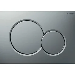 Plaque de commande - Geberit - Sigma01 - Chromé mat - Double touche