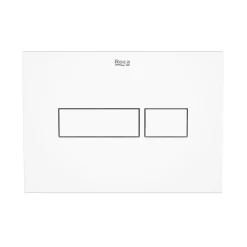 Plaque de commande double touche en plastique, blanc (A890220200)