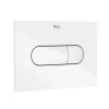 Plaque de commande double touche en plastique, blanc (A890222200)
