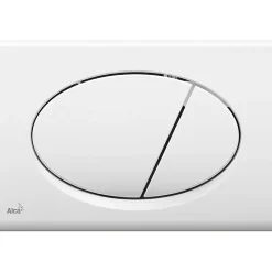 Plaque de commande double touche, Blanc (M70)