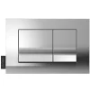 Plaque de commande JACOB DELAFON, double touches rectangulaires, Chrome