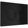 Plaque de commande pour WC avec double touche - Noir - OPULUS