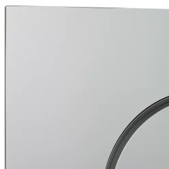 Plaque de déclenchement WC double touche chrome mat GoodHome