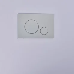 Plaque de déclenchement WC double touche chrome mat GoodHome