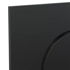 Plaque de déclenchement WC double touche noir mat GoodHome