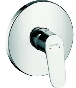 Plaque de finition pour mitigeur douche encastré FOCUS E2 - Chromé