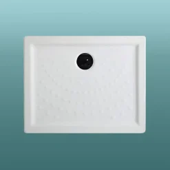 Plateau De Douche 72X90 H6cm En Céramique Blanche Antidérapante - Malte