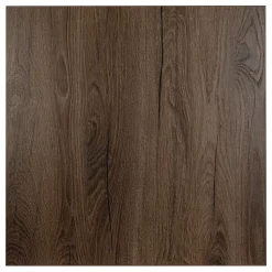 Plateau laminé chêne chocolat 68 x 68 cm pour bureau, table, table basse
