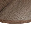 Plateau laminé chêne chocolat rond, diamètre 50 cm, pour bureau, table, table basse
