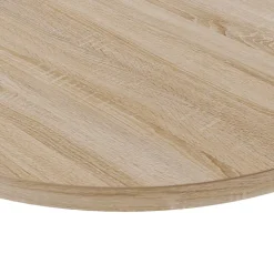 Plateau laminé chêne sonoma rond, diamètre 90 cm, pour bureau, table, table basse