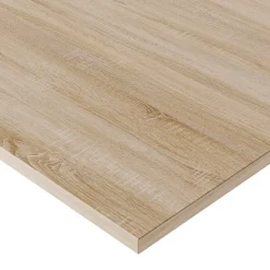 Plateau laminé chêne sonoma 120 x 80 cm pour bureau, table, table basse