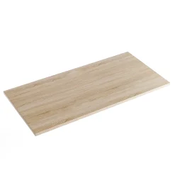 Plateau laminé chêne sonoma 120 x 80 cm pour bureau, table, table basse