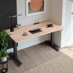 Plateau laminé chêne sonoma 120 x 60 cm pour bureau, table, table basse