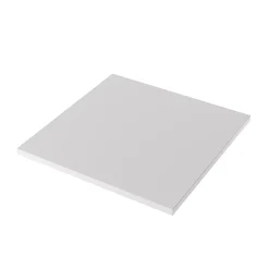 Plateau laminé gris 90 x 90 cm pour bureau, table, table basse