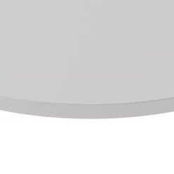 Plateau laminé gris rond, diamètre 68 cm, pour bureau, table, table basse