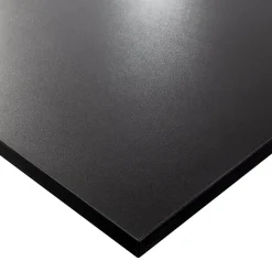 Plateau laminé noir 138 x 80 cm pour bureau, table, table basse