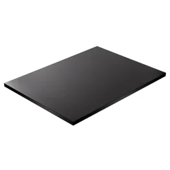 Plateau laminé noir 160 x 80 cm pour bureau, table, table basse
