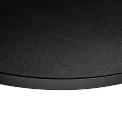Plateau laminé noir rond, diamètre 50 cm, pour bureau, table, table basse