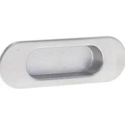 Poignée cuvette ovale encastrée nickel brossé, réf. 3922/002 - encastrement 102x26x11 mm