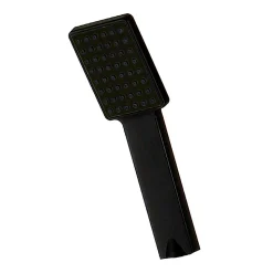 Poignée de douche carrée 1 position Maneral avec finition NOIR mat en ABS Kibath