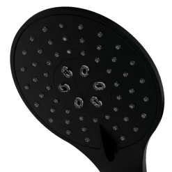 Poignée de douche Maneral 1 position ronde finition NOIR mat en ABS Kibath