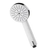 Poignée de douche manuelle 1 position NAN ronde finition chrome poli en ABS Kibath