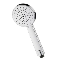 Poignée de douche manuelle 1 position NAN ronde finition chrome poli en ABS Kibath