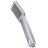 Poignée de douche manuelle 1 position carrée finition chrome poli en ABS Kibath