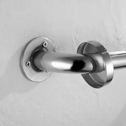 Poignée de sécurité antidérapante de 40 cm avec finition chromée polie en acier inoxydable Kibath