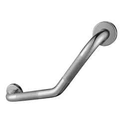 Poignée de sécurité antidérapante en forme de Z de 43 cm en acier inoxydable avec finition chromée polie Kibath