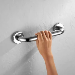 Poignée de sécurité LISA 30 cm, finition chrome poli, en acier inoxydable Kibath