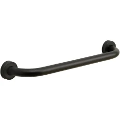 Poignée De Sécurité Pour Salle De Bain Pour Personnes Âgées 45Cm Acier Noir Par Kiamami Valentina