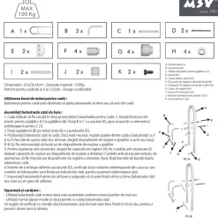 Poignée d'entrée pour le bain Max 60kg MSV