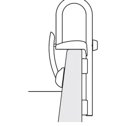 Poignée d'entrée pour le bain Acier Inox Chromé Spirella