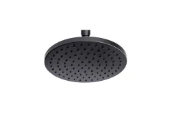Pommeau de douche 1 jet rond, noir, GoodHome Cavally