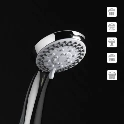 Pommeau de douche 5 jets - Chromé