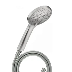Pommeau de douche 3 jets DURAVIT Universal avec curseur inox brossé + flexible de douche