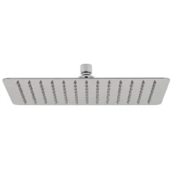 Pommeau de douche carré 30x30 cm, finition chrome poli, en laiton Kibath