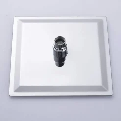 Pommeau de douche carré 30x30 cm, finition chrome poli, en laiton Kibath