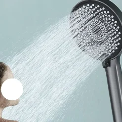 Pommeau de douche domestique, pommeau de douche à main, pommeau de douche, gris pistolet