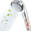 Pommeau de douche filtrant rond 3 modes avec pause