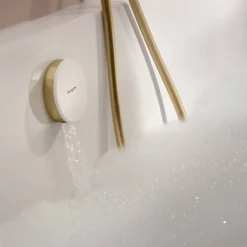 Pommeau de douche HANSGROHE Pulsify Select EcoSmart 105 3 jets relaxation + Flexible 160 cm Isiflex Bronze brossé