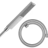 Pommeau de douche HANSGROHE Pulsify E 100 EcoSmart chromé + flexible de douche HANSGROHE Designflex 160 cm chromé